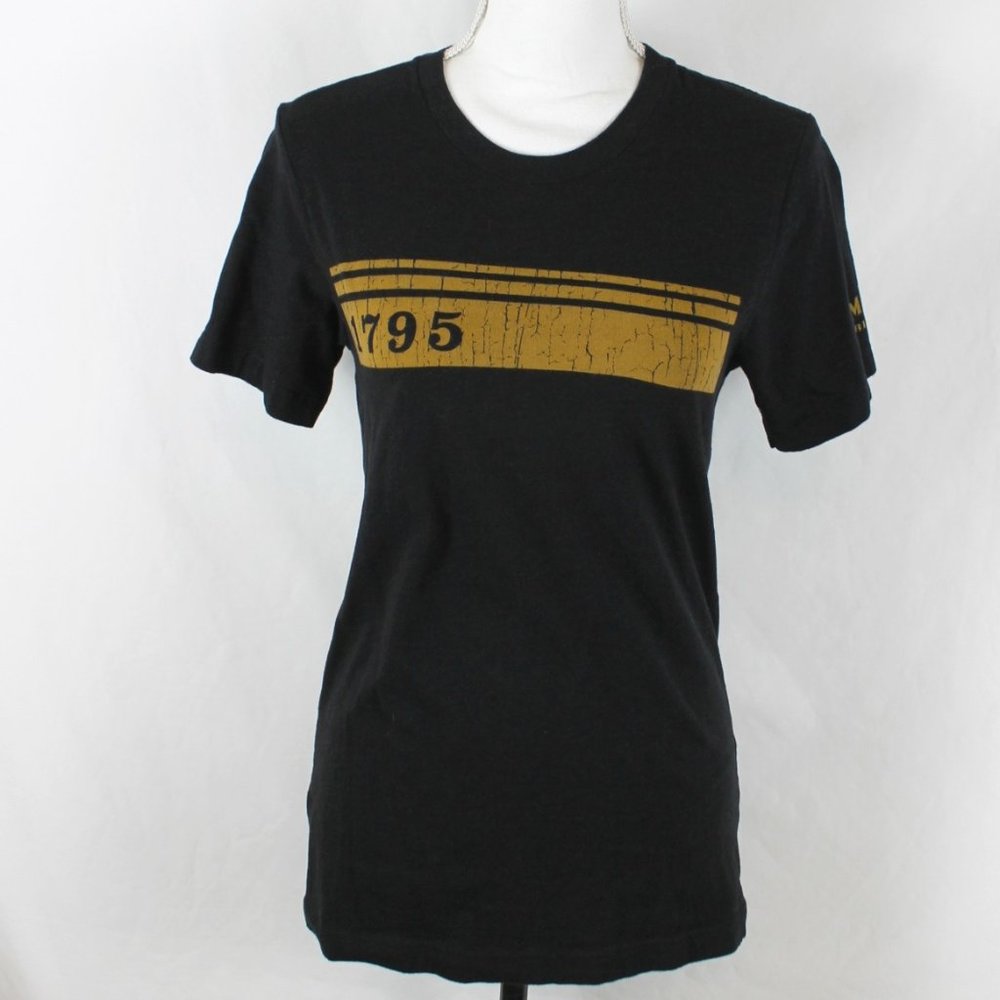 JIM BEAM 1795 Unisex T-Shirt Size Small Black with Gold Logo Jim Beam Black S/S - Picture 2 of 11